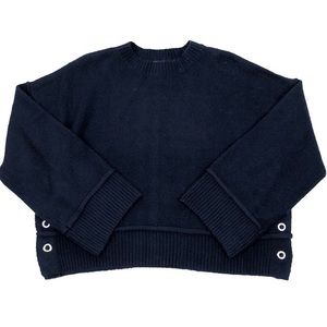 TOPSHOP SOLID NAVY BLUE SWEATER